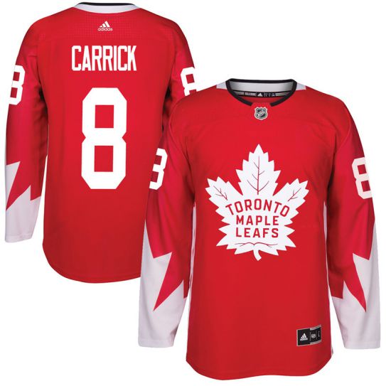 2017 NHL Toronto Maple Leafs Men #8 Connor Carrick red jersey